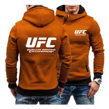 Drukowana Bluza UFC z Kapturem