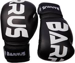 Rękawice Bokserskie Barrrus 6oz do Kickboxingu i MMA - Czarne