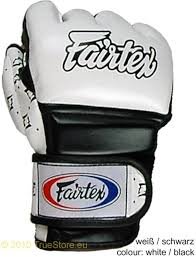 Fairtex - Rękawice MMA Super Sparringsgloves XL - Białe/Czarne