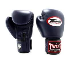 Rękawice Bokserskie TWINS Muay Thai 16 oz - Niebieskie